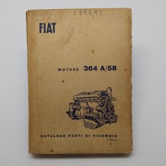 Catalogo parti di ricambio motore 364 A/58, 1° edizione 1958. Segni del tempo