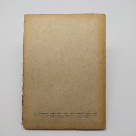 Catalogo parti di ricambio motore 364 A/58, 1° edizione 1958. Segni del tempo