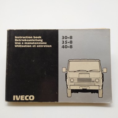 Manuale uso e manutenzione Iveco 1984. Macchie e polvere.