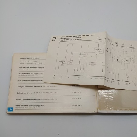 Manuale uso e manutenzione Iveco 1984. Macchie e polvere.