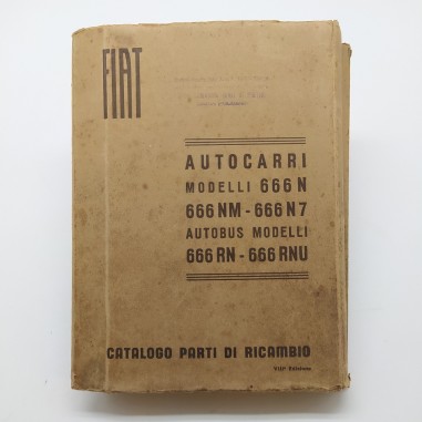 Fiat Catalogo parti di ricambio autocarro e autobus, VIII° ed. 1954. Strappi