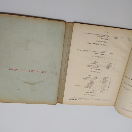 Catalogo parti di ricambio motore Fiat 364A, 3° ed. 1957. Condizioni mediocri