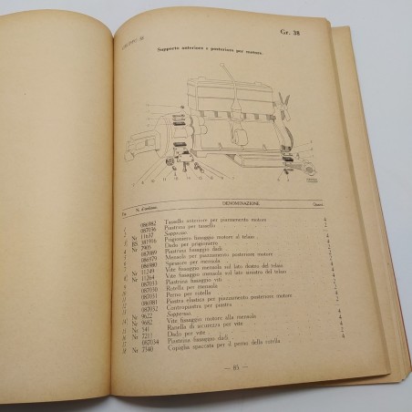 Catalogo parti di ricambio Autobus mod. 656 RN & RNL, 2° ed. 1938. Macchie