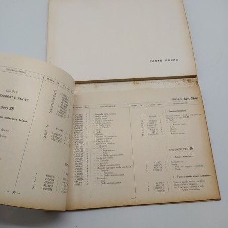 Catalogo parti di ricambio mod. 309 motore 220H, 2° ed. 1963. Mediocre