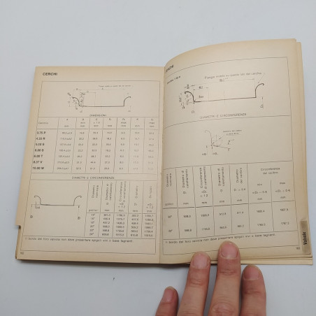 Catalogo tecnico pneumatici 1972/73 Pirelli, 1972. Condizioni mediocri