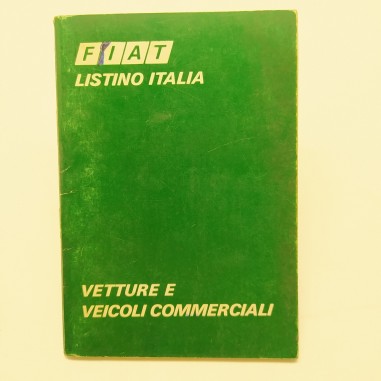 Listino Italia Vetture e veicoli commerciali Fiat, 1981. Polvere e graffi