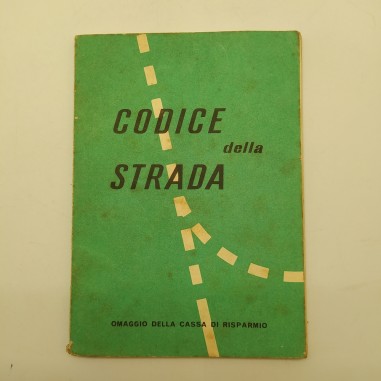 Codice della strada. Omaggio della cassa di risparmio 1959. Copertina macchiata