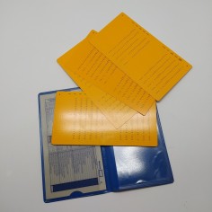 Cartoncini operazioni di officina su vetture Fiat in cartellina plastificata 2