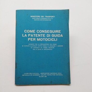 Come conseguire la patente di guida per motocicli, Ministero trasporti 1961