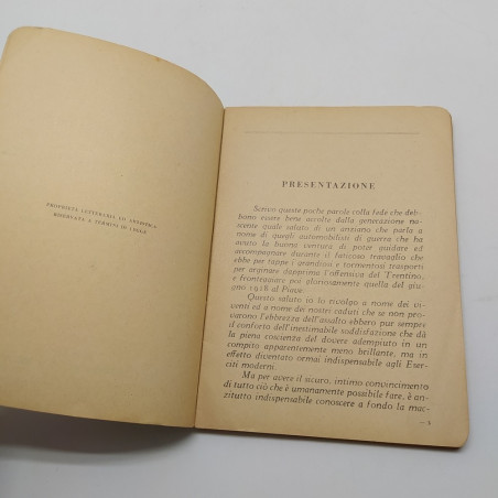 Manuale dìistruzione per premilitare automobilista, Automobile Club Milano 1927.