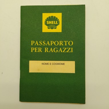 Passaporto per ragazzi - Shell. In parte compilato. Buono