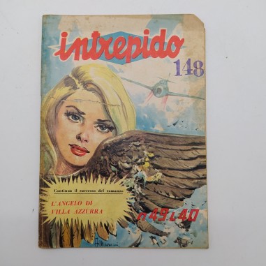 Lotto di 8 fumetti Intrepido 1960/61, resi di edicola. Macchie e ingiallimenti