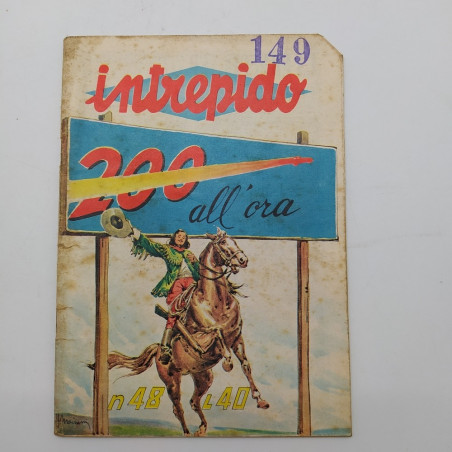Lotto di 8 fumetti Intrepido 1960/61, resi di edicola. Macchie e ingiallimenti