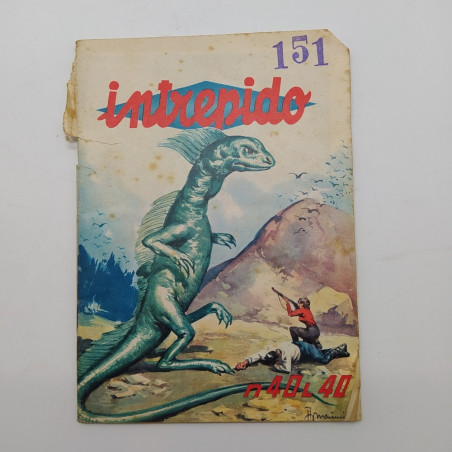 Lotto di 8 fumetti Intrepido 1960/61, resi di edicola. Macchie e ingiallimenti