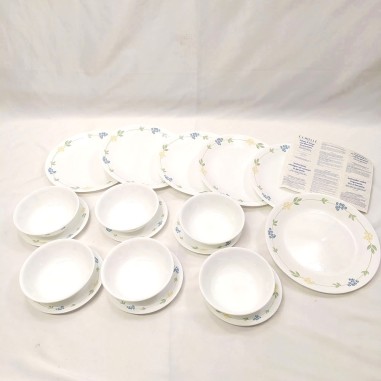 Servizio piatti Corelle 6 coperti 18 pezzi Secret Garden nuovo