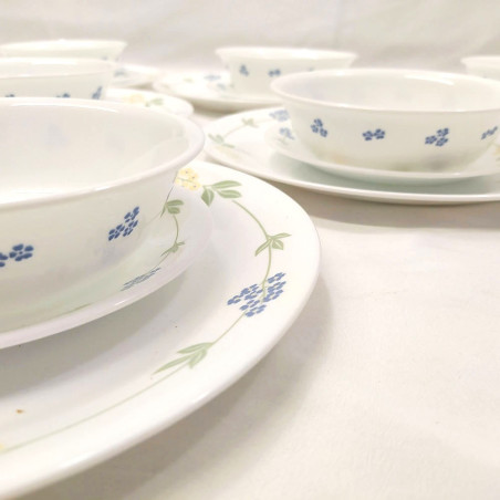 Servizio piatti Corelle 6 coperti 18 pezzi Secret Garden nuovo