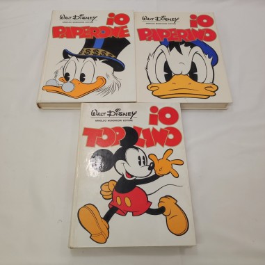 Lotto di 3 albi Walt Disney grande formato primi anni 70