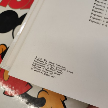Lotto di 3 albi Walt Disney grande formato primi anni 70