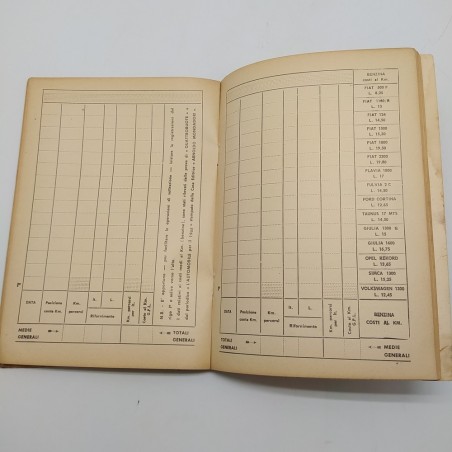 Volume GAS auto distributori, 1968. Danneggiato con adesivo Bologna in copertina