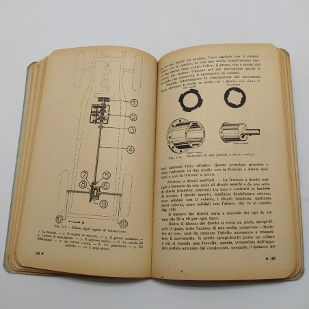 Manuale dell'automobilista, 1° vol. - Motore a scoppio, 1947. Ingiallimenti