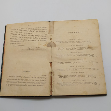 Volume per apprendere a condurre e conoscere il motore e l'automobile, 1924