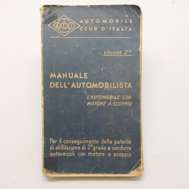 Manuale dell'automobilista vol.2, 1954. Rilegatura riparata con scotch