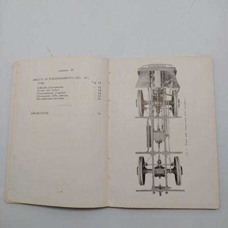 OM - Istruzioni per l'uso e la manutenzione della autocarretta 32, 1935. Macchie
