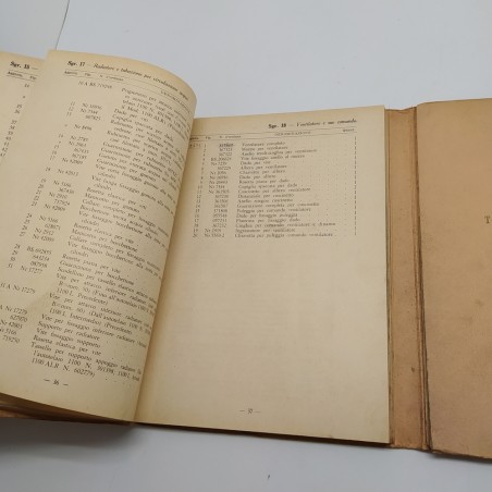 Catalogo parti di ricambio per autotelai Fiat 1100, 1100L, 1100 ALR, 8° ed. 1954