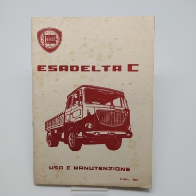 Lancia Manuale uso e manutenzione Esadelta C, 2° ed. 1969. Macchie diffuse