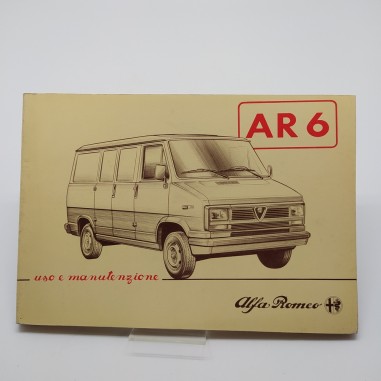 Manuale uso e manutenzione Alfa Romeo AR6, 1986. Ingiallimenti