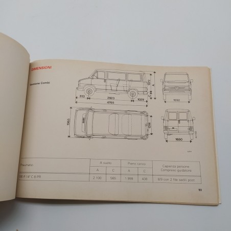 Manuale uso e manutenzione Alfa Romeo AR6, 1986. Ingiallimenti