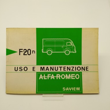 Alfa Romeo Manuale uso e manutenzione F20 Saviem. Ingiallimenti e polvere