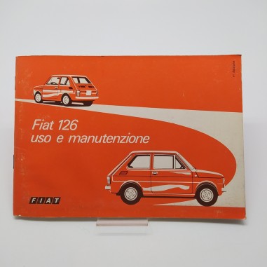 Manuale uso e manutenzione Fiat 126, 4° ed. 1973. Condizioni mediocri