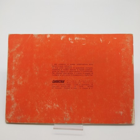 Fiat modello 126 - Manuale uso e manutenzione, 1976. Mediocre