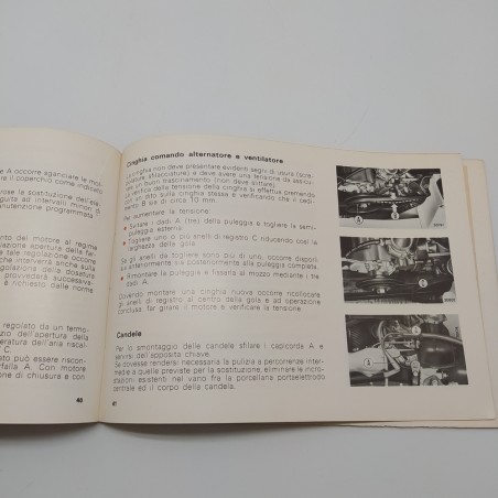 Fiat modello 126 - Manuale uso e manutenzione, 1976. Mediocre