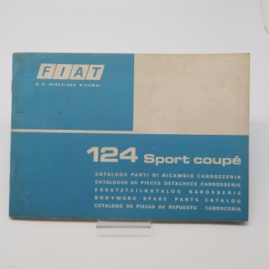 Fiat Catalogo ricambi carrozzeria 124 sport coupé, 1° ed. 1975. Macchie