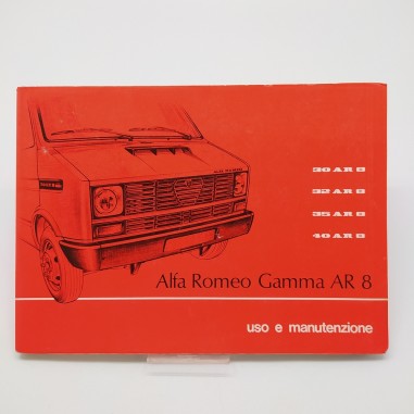 Manuale uso e manutenzione Alfa Romeo Gamma AR8, 1978. Macchie