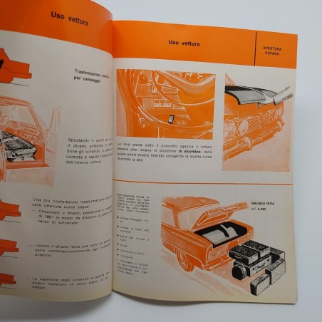 Alfa Romeo Giulia TI Manuale uso e manutenzione 1967. Ingiallimenti