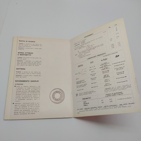 Manuale uso e manutenzione F12 diesel. Polvere