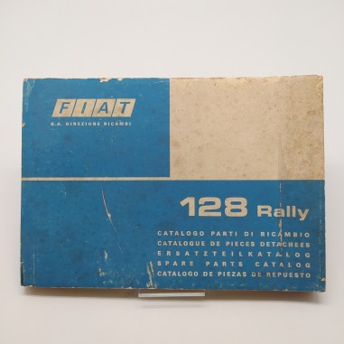 Catalogo parti di ricambio modlelo 128 Rally Fiat, 1° ed. 1975. Mediocre