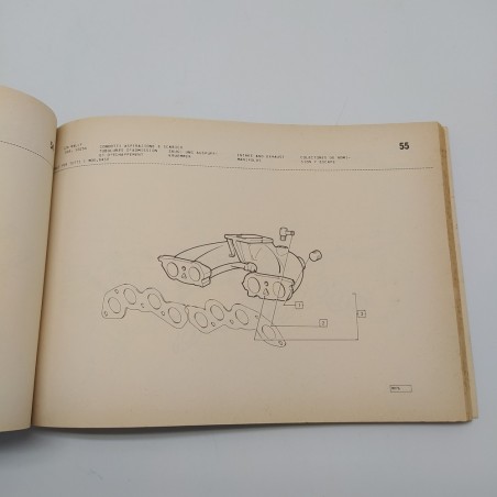 Catalogo parti di ricambio modlelo 128 Rally Fiat, 1° ed. 1975. Mediocre