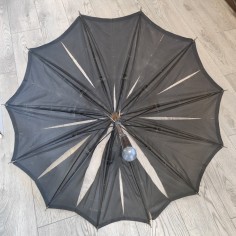 Ombrello primo 900 con impugnatura in legno nero ebano da restaurare 2