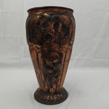 Vaso portaombrelli in rame h, 48 cm d. 23 cm