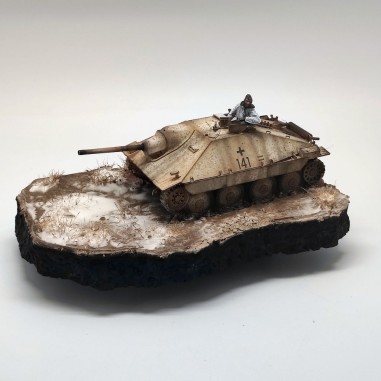 Diorama WWII Cacciacarri Hetzer Cecoslovacchia anno 1945 sc. 1/35