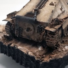Diorama WWII Cacciacarri Hetzer Cecoslovacchia anno 1945 sc. 1/35 2