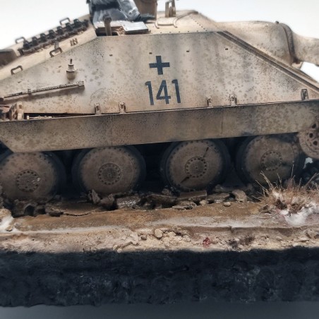 Diorama WWII Cacciacarri Hetzer Cecoslovacchia anno 1945 sc. 1/35
