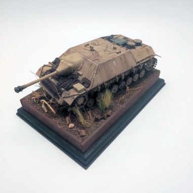 Diorama WWII La prova del Jagdpanzer IV Jagdtiger Francia tardo 1945 sc. 1/35