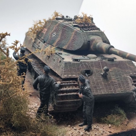 Diorama WWII King Tiger torretta Porsche Attcco dal cielo Normandia 1944 sc 1/35