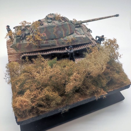 Diorama WWII King Tiger torretta Porsche Attcco dal cielo Normandia 1944 sc 1/35