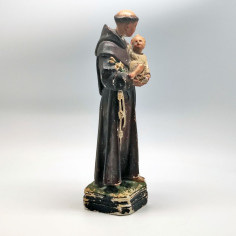 Statuina in gesso Sant'Antonio anni 40/50 h. 32 cm danneggiata 2